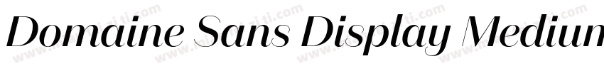 Domaine Sans Display Medium字体转换